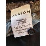 Albion Men's Grey Check Trousers Size 36R