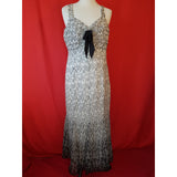 Gold by Michael White Black 100% Silk Dress with Bolero Size 16.