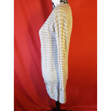 Marc By Marc Jacobs Women's Grey White Long Cardigan Size M