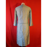Gerard Darel Light Blue 100% Silk Dress and Blazer Size 10 UK 38 EU.