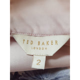 Ted Baker Pink Red Floral Print Blouse, Size 2 / 10