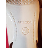 GEOX Respira Grey Slingback Open Toe Heels Shoes, Size 4/ 37