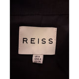 Reiss Black Grey Floral Print Skirt Size UK 8