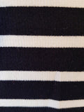 Hobbs Women's Black White Stripe Top Size L