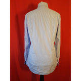 Glanshirt Blue White Stripe Shirt Size 15 1/2