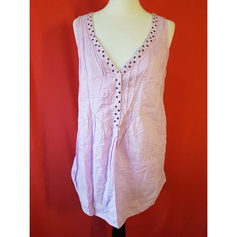 Zadig & Voltaire Women's Cotton Lilac Top Size L