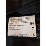 Canali Men's Black Stripe Wool Suit Size 54