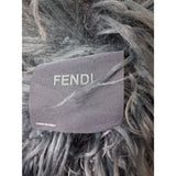 Fendi Womens Dark Green Leather Fur Vest Size 36 EU 8 UK