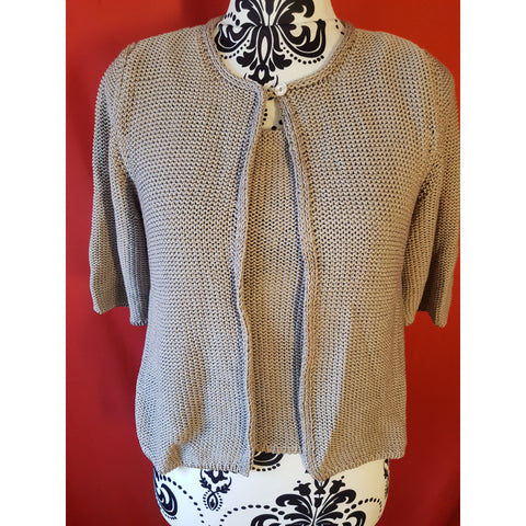 Max Mara Brown Top & Cardigan Size M