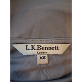LK Bennett Womens Grey Taupe Viscose Cowl Neck Sleeveless Top Size XS