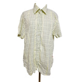 Hugo Boss Men's Yellow Check Shirt Size 2XL
