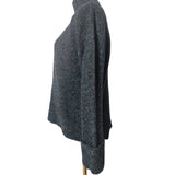John Lewis Women's Charcoal Grey Fleck Cable Knit Jumper Size 10