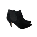 Carvela Black Suede Pointed Toe Chelsea Ankle Boots Slim High Heel Size UK 6