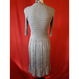 MISSONI Grey 3/4 Sleeves Knit Dress Size M