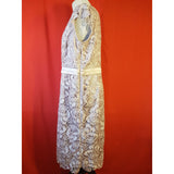 Jacques Vert Beige Lace Dress and Cardigan Size 18.