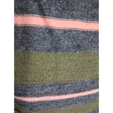 John Smedley Men's Green Black Pink Striped Pure Merino Size M