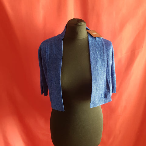 SAVOIR Blue cardigan with glitter effect Size 12