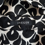 JAEGER Women's Black White Shirt Dress Size 8 / 36