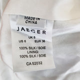 JAEGER Women's Black White Shirt Dress Size 8 / 36