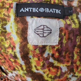 Antik Batik Womens Multicolour Mesh Material Top with beads Size M.