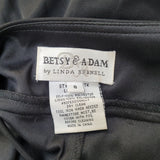 Betsy & Adam By Linda Bernell Black Ocassion Long Dress Size 8.