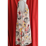 M&Co Womens Linen Floral Dress Size 18.