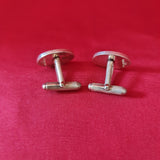 Tiffany & Co Engine-turned Oval Sterling Silver Cufflinks
