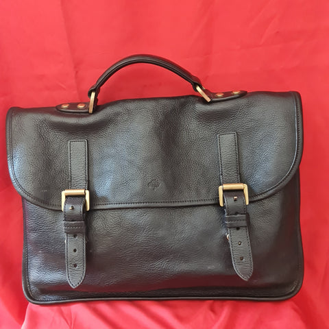 Mullberry Mens Black Leather Briefcase