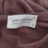 John Smedley Mens Brown T-shirt Size M.