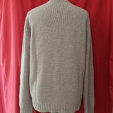 Mens 100% Cashmere Beige Jumper Made in Italy Size M