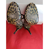 DOLCE & GABBANA High Heels Leoprad-Print open-toe Shoes Size 5 / 38.