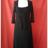 KALIKO Black Mesh Dress Size 14