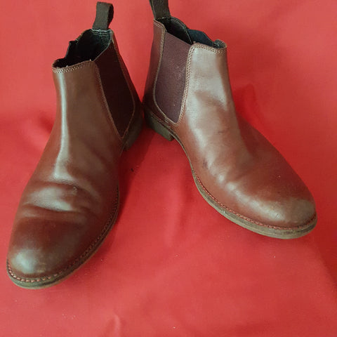 Lambretta Mens Tan Brown Chealsea Ankle Boots Size 7 / 41
