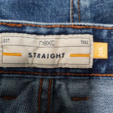 Next Straight Blue Jeans Size 34R