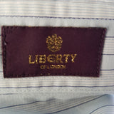 LIBERTY of London Mens Grey Blue Shirt Size 15.5