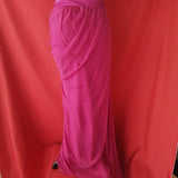 ALBERTA FERRETTI Pink Silk Long Skirt Size 6 / 34