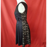 NINA RICCI Black Blue Dress Size 36 / S.