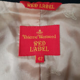 Viviene Westwood Red Label Black Long Jacket Blazer Size 42 IT 10 UK