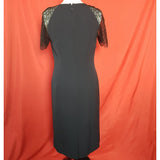 JAEGER Navy 100% Silk Dress Size 12 / 40.