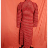 Self-Portrait Red Knit Dress Size S