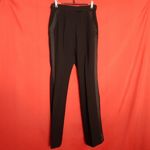 Fiocchi (Italy) Womens Black Wool Blend Trousers Size 42 IT / 10