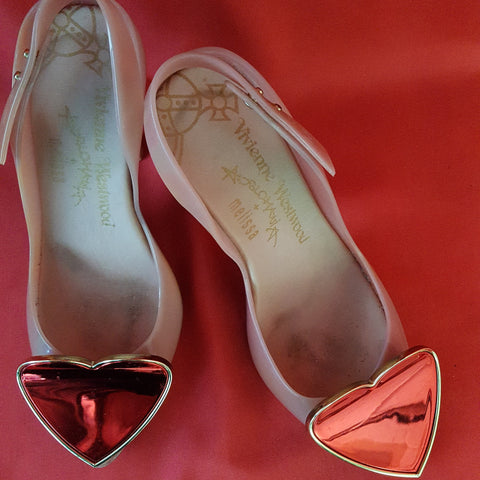 Vivienne Westwood Light Brown Heels PVC Shoes Size 6 / 39