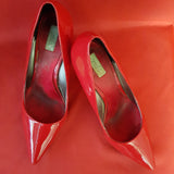 Untold Red Patent Leather Heels Shoes Size 6 / 39.