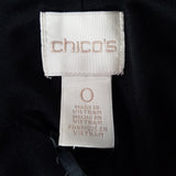 Chico's Black/White/Cream Long Dress Size 8 / S.