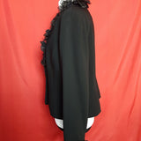 ALBERT NIPON Black Skirt Suit Size 14.