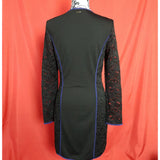 CARACTERE Black Front Zip Dress Size 10.