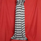 ALICE By Temperley Black/Grey/White Long Dress Size 8.