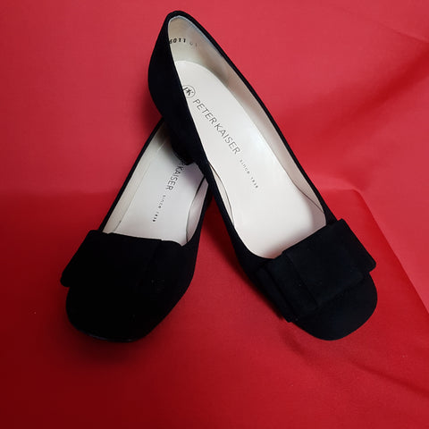 Peter Kaiser Womens Suede Black Shoes Size 4.