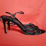 ZARA Basic Black Straps Heels Sandals Size 7 / 40
