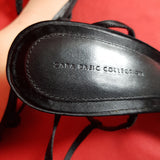 ZARA Basic Black Straps Heels Sandals Size 7 / 40